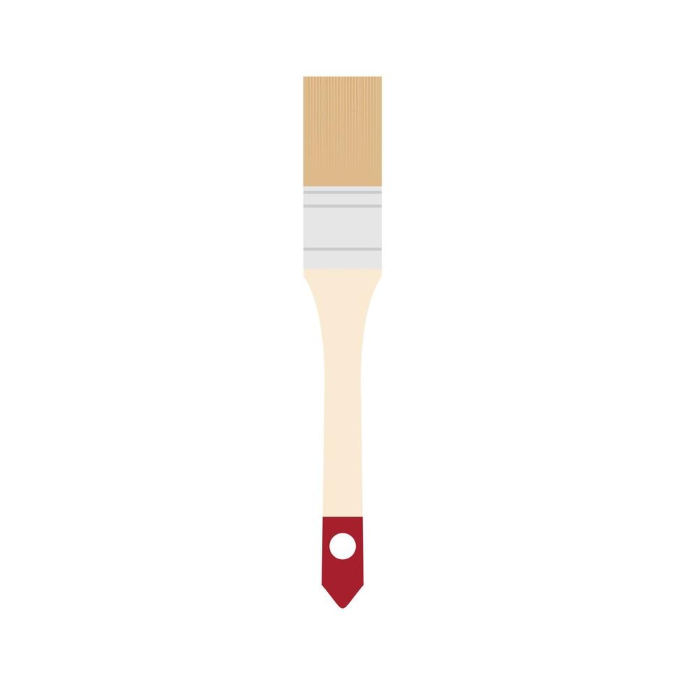 paint brush flat design vector illustration isolated on white background.