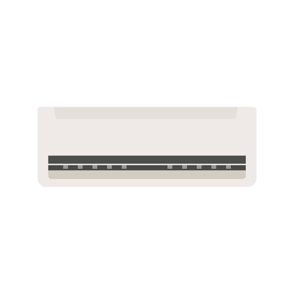 air conditioner flat design vector illustration isolated on white background.