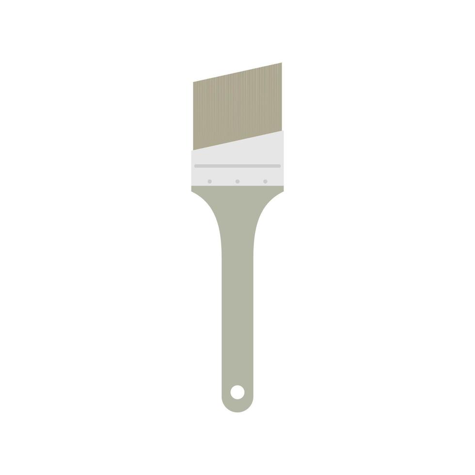 paint brush flat design vector illustration isolated on white background.