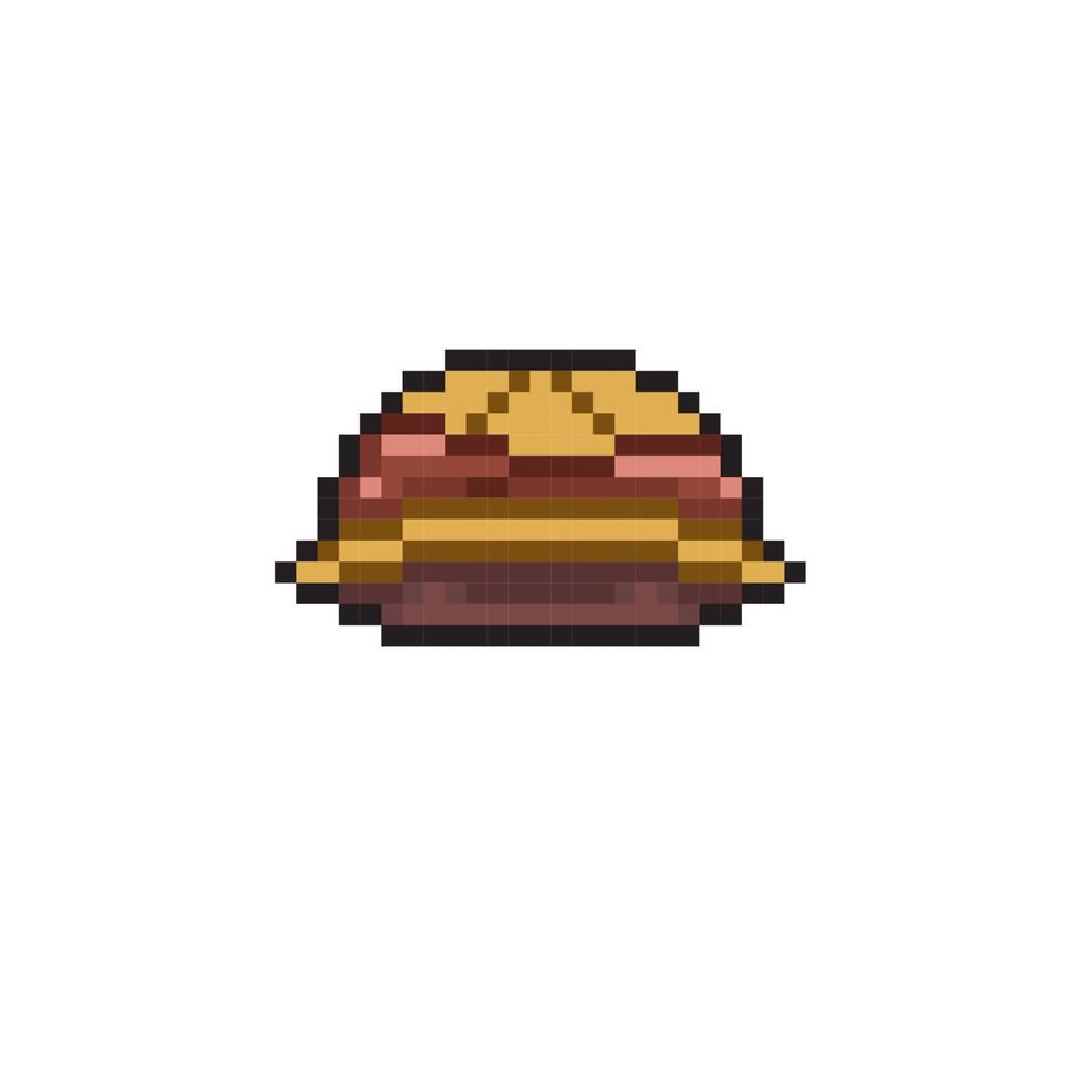 adventure hat in pixel art style vector