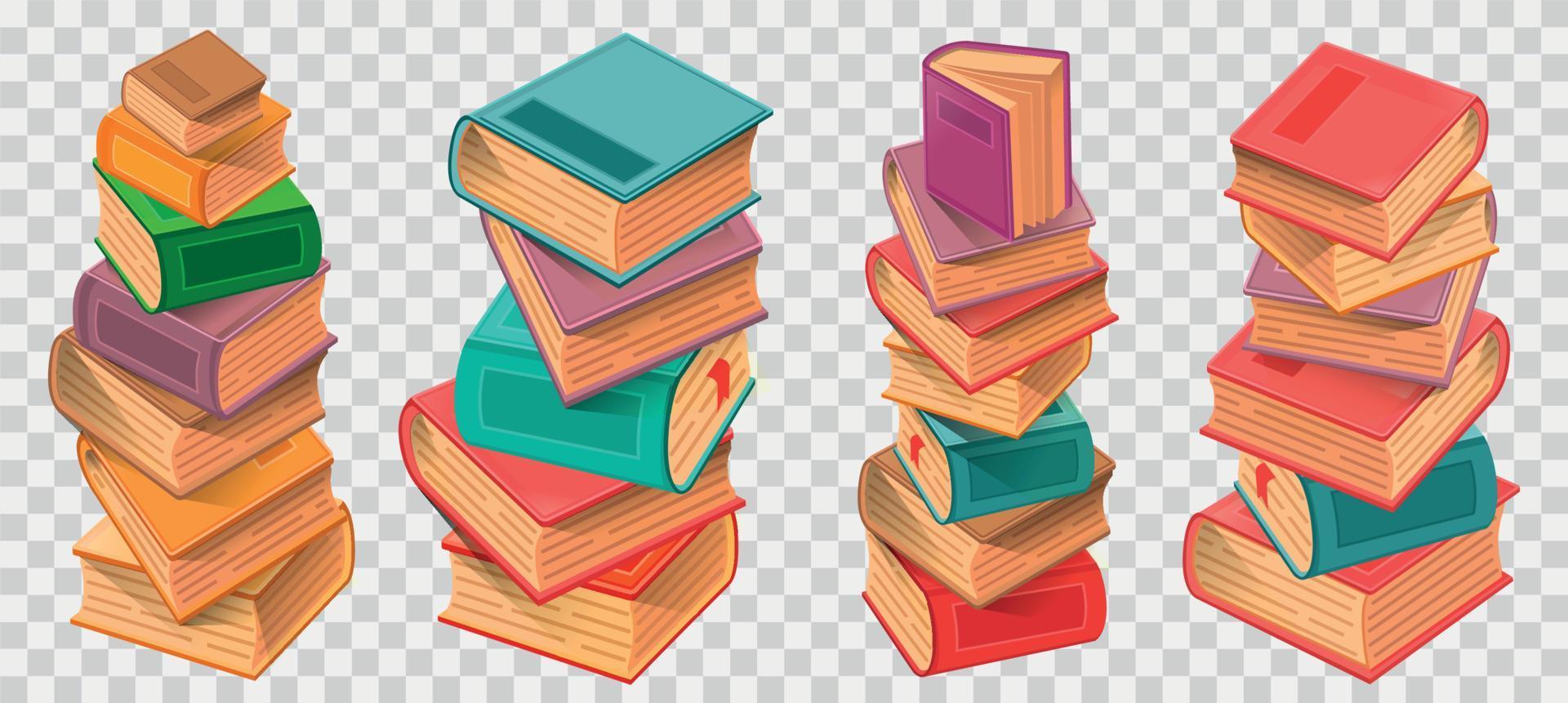 Book stacks vector illustration
