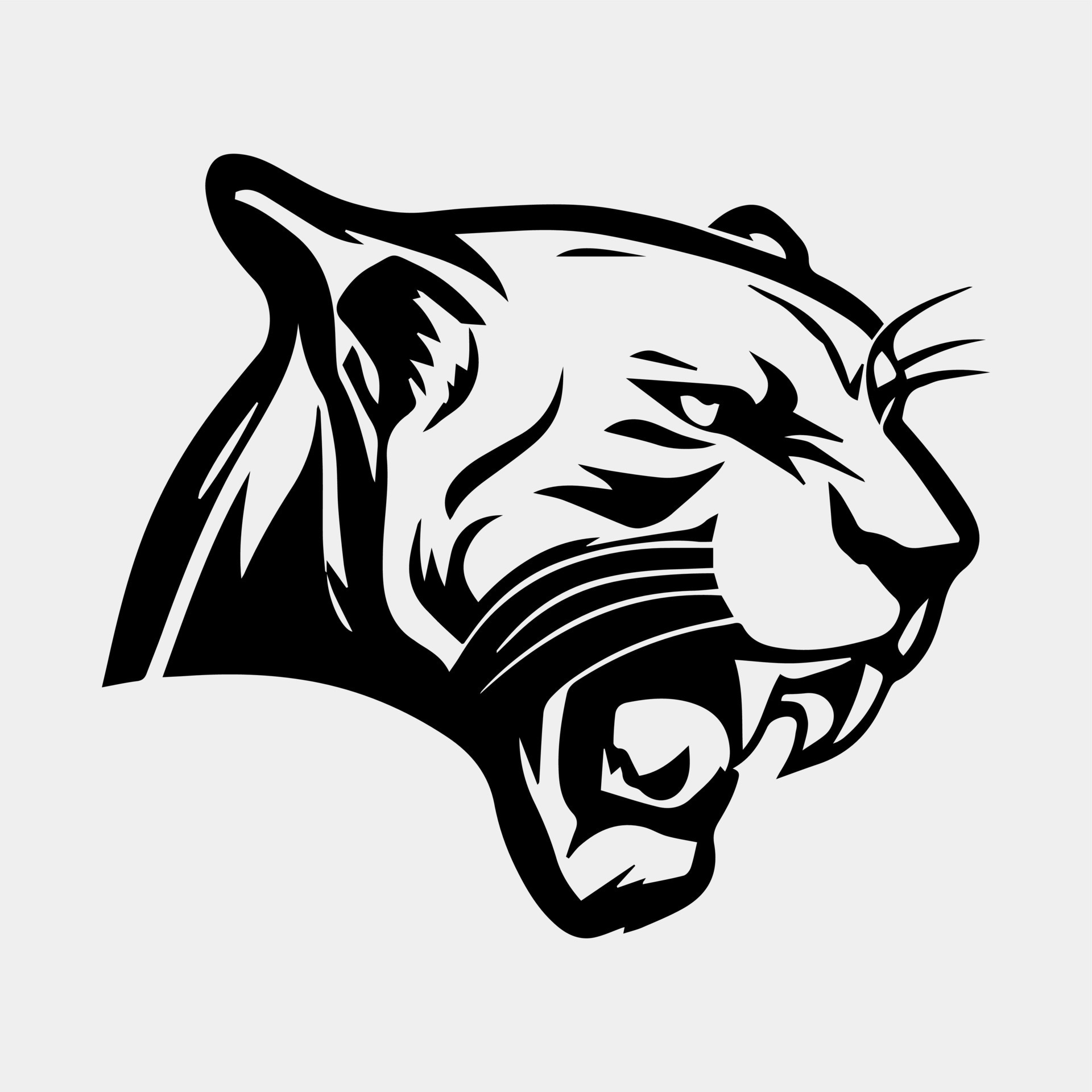 Animal Head - Panther - vector logo icon illustration mascot 21788390