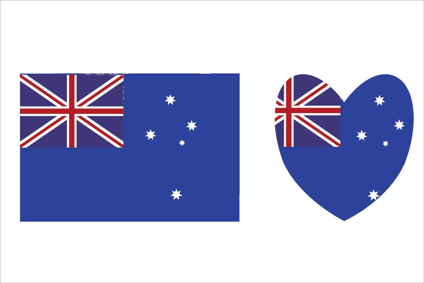 Australia national flag in exact proportions - Vector illustration free Vector