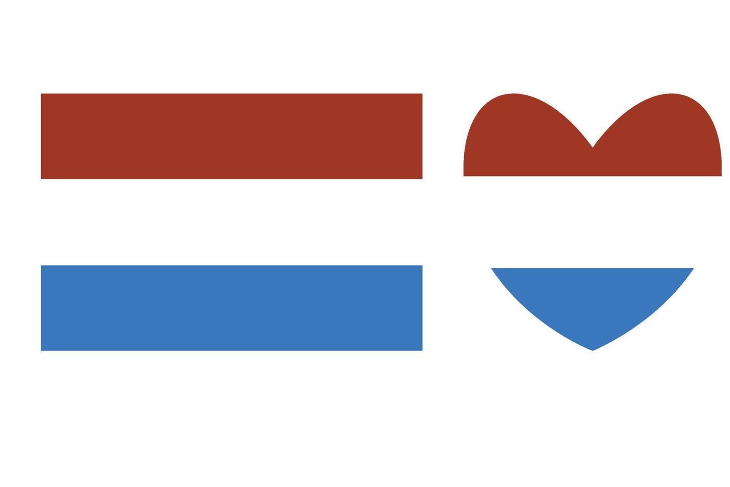 Vectorial illustration of the flag of Luxembourg Free Vector