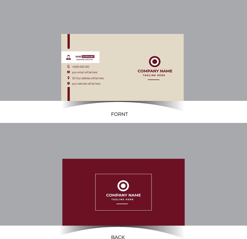 Modern and Elegant Business Card Design template new, vector