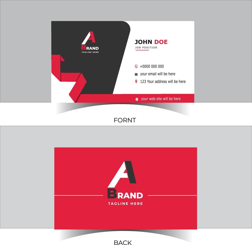 Creative modern A letter logo business card template design. vector illustration EPS10.