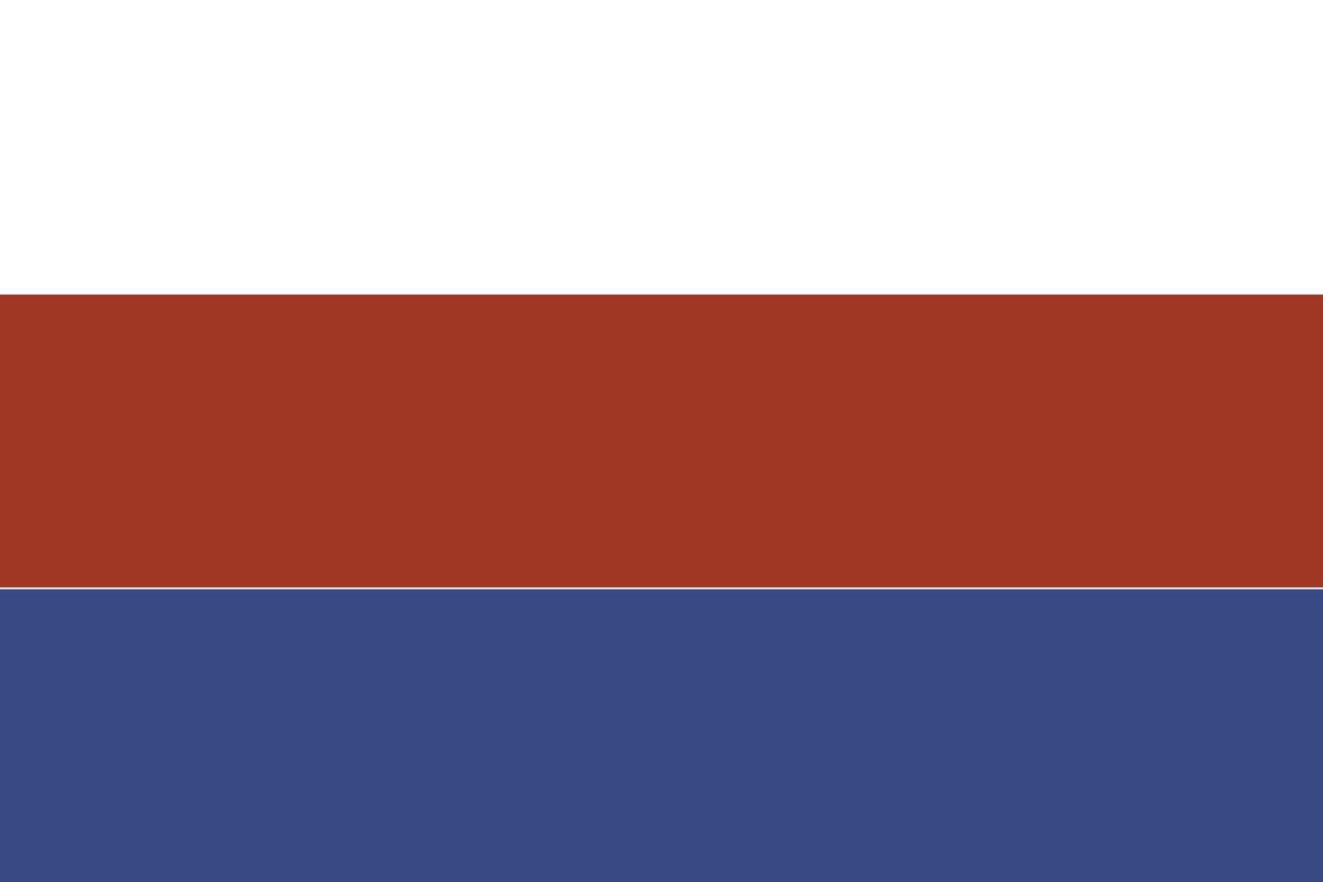 Vectorial illustration of the Russian flag Free Vector