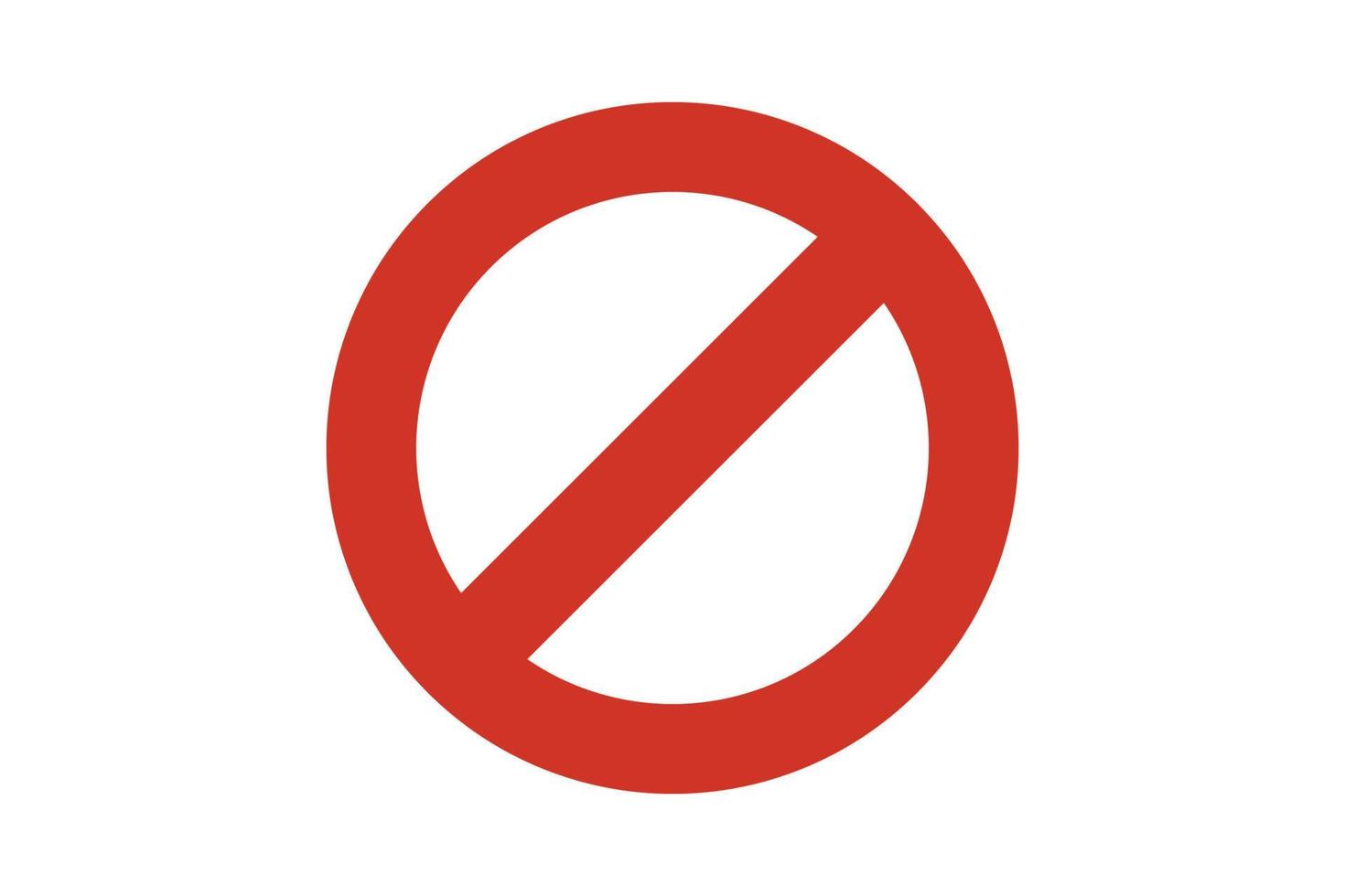 prohibición símbolo. prohibición signo. prohibición rojo vector icono aislado en blanco antecedentes. gratis vector