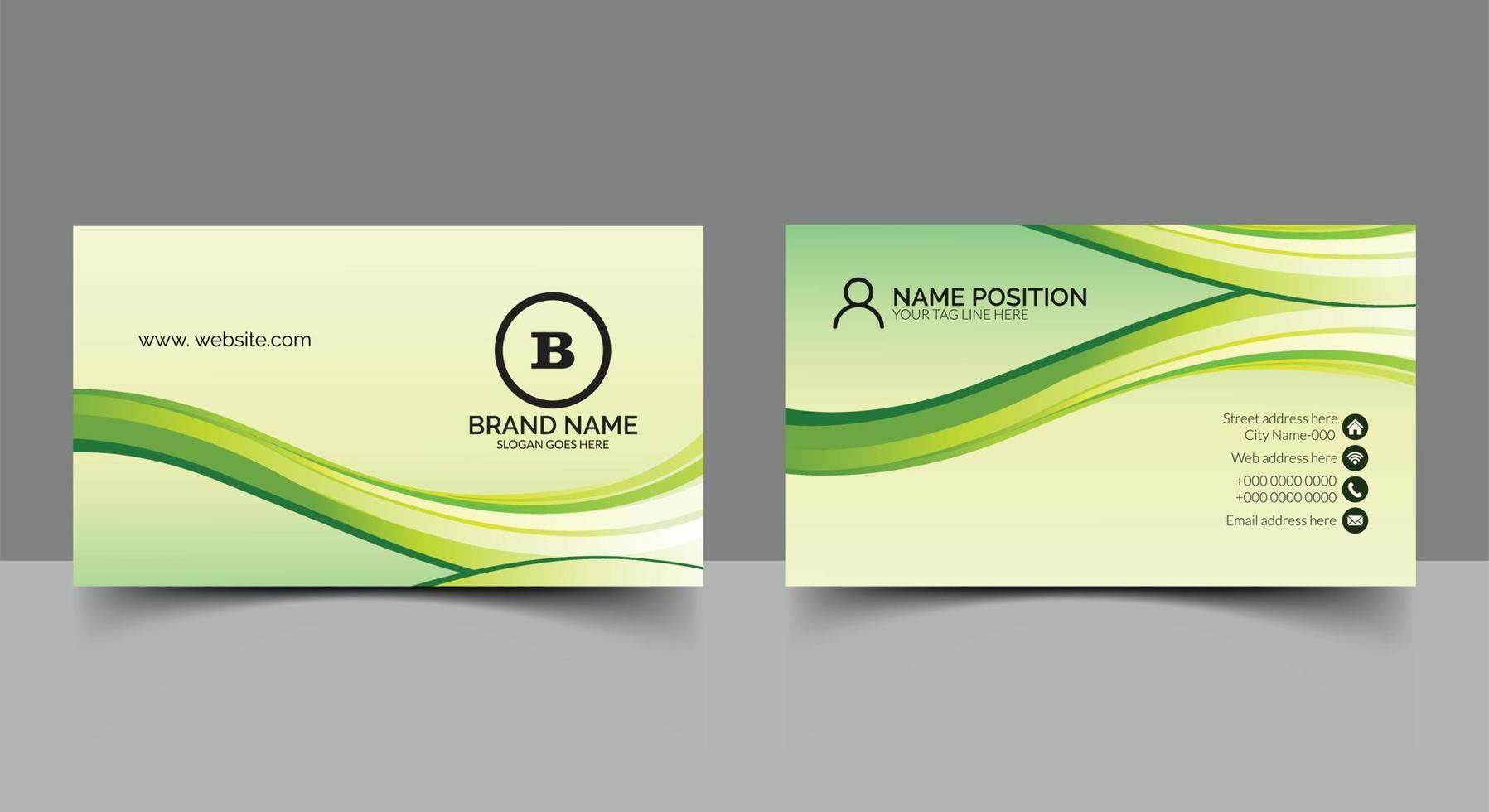 Modern business card template vector