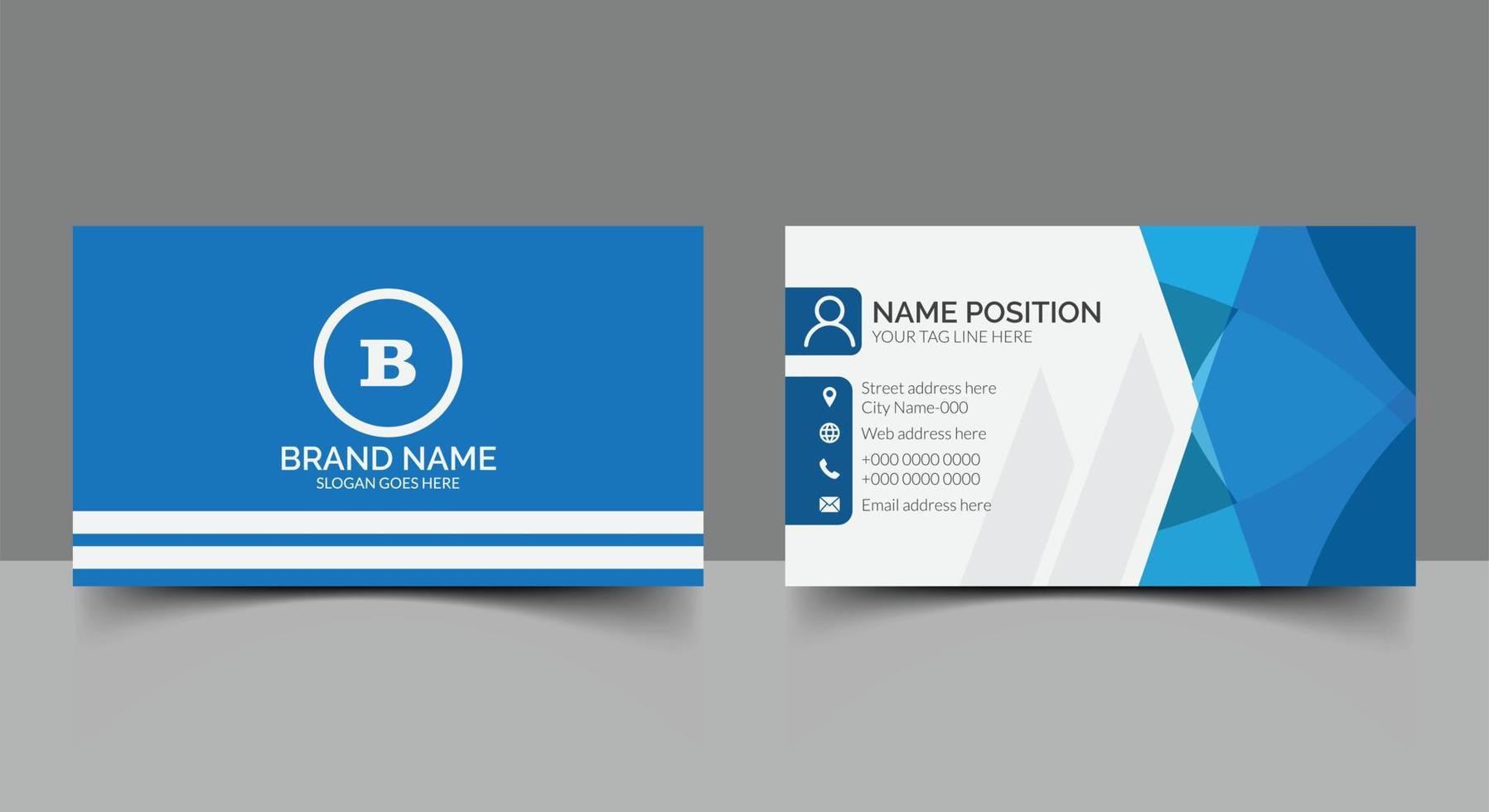 Modern business card template vector
