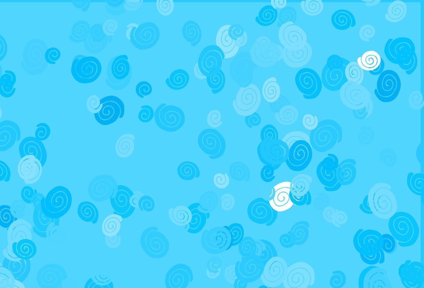 Light BLUE vector pattern with lines, ovals.