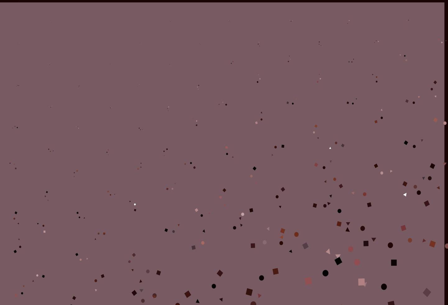 Light Red vector cover in polygonal style with circles.