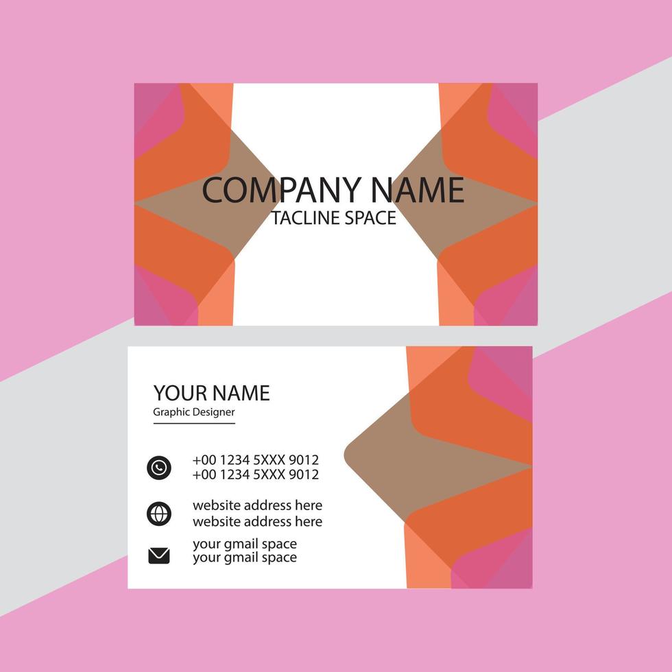 Business card template design collection Free Vector. vector