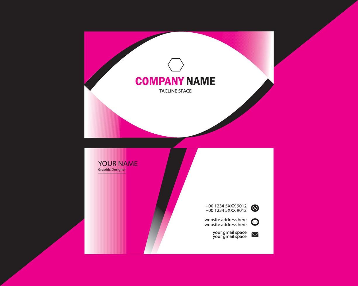 Business card template design collection Free Vector. vector