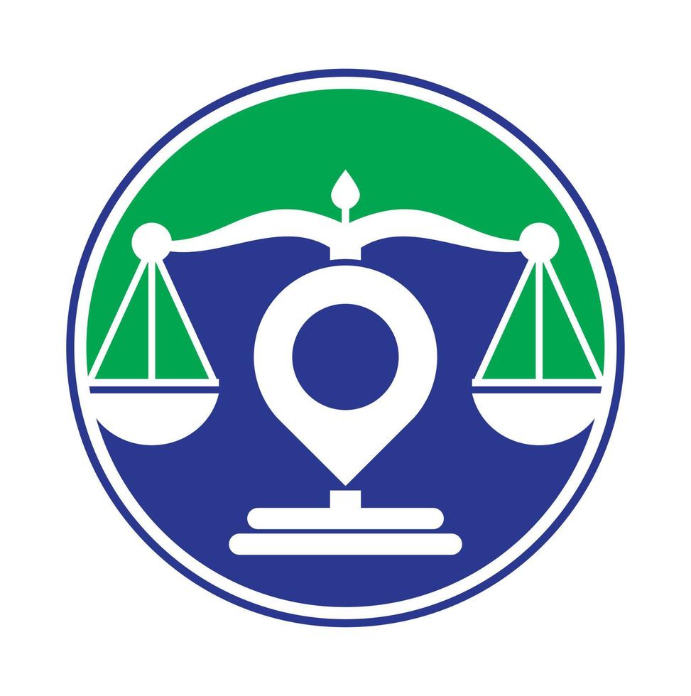 Justice point logo vector template. Creative Law Firm logo design concept.