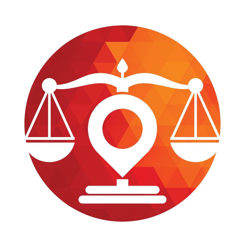 Justice point logo vector template. Creative Law Firm logo design concept.