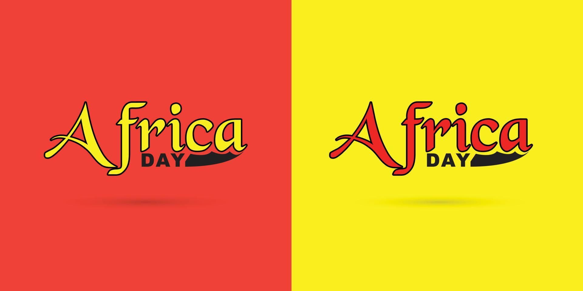 África día, texto diseño concepto vector