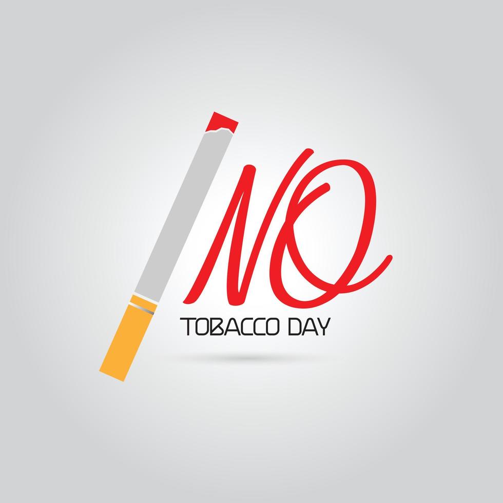vector ilustración, cartel o bandera para mundo No tabaco día.parada tabaco