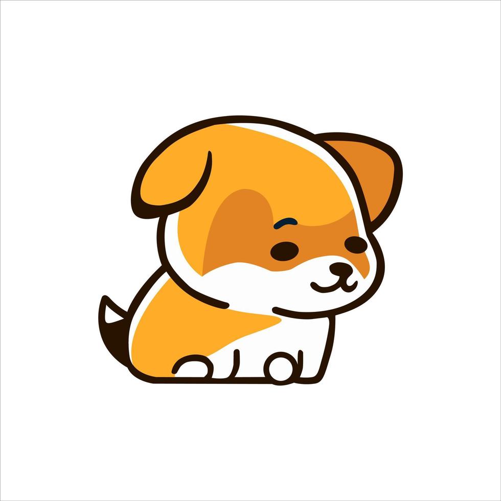 cute little dog vector