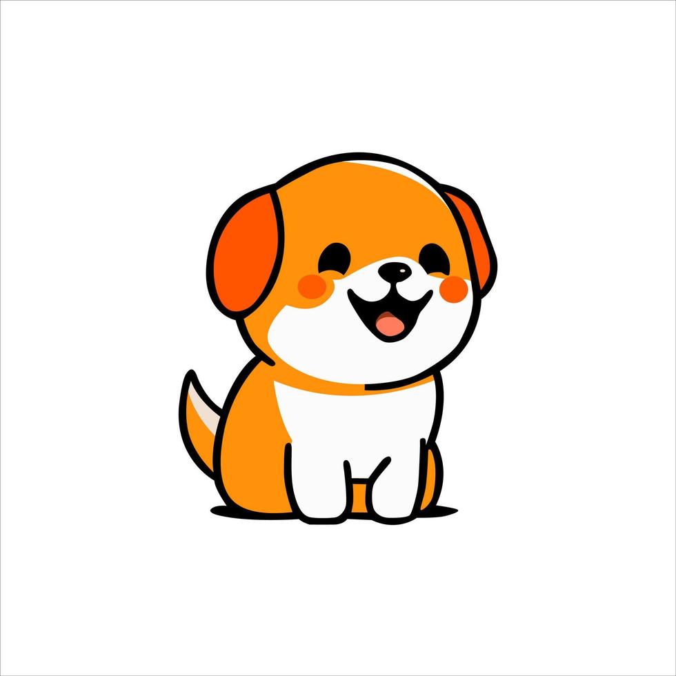 pequeño perro linda gracioso vector diseño