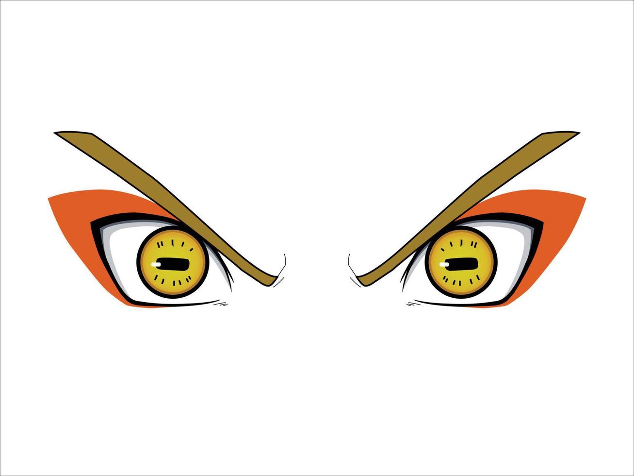 Cartoon style eye tattoo vector