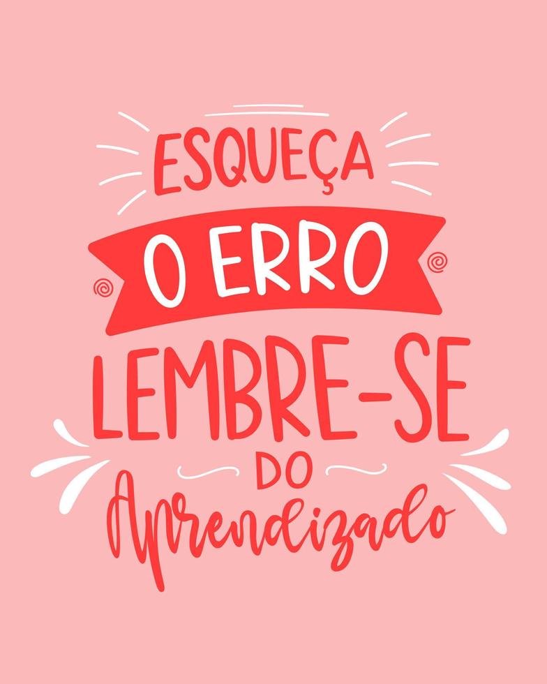 motivacional frase en portugués. Traducción - eso será solamente trabajo Si usted intentar. vector