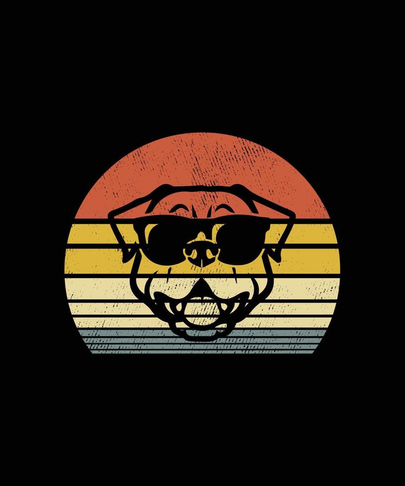 Retro vintage t-shirt design and logo vector