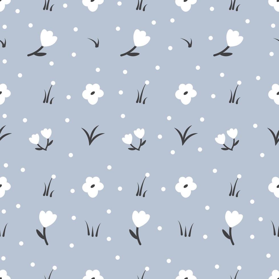 Floral seamless pattern with small flowers. Pretty for fabric, textile, wallpaper vector