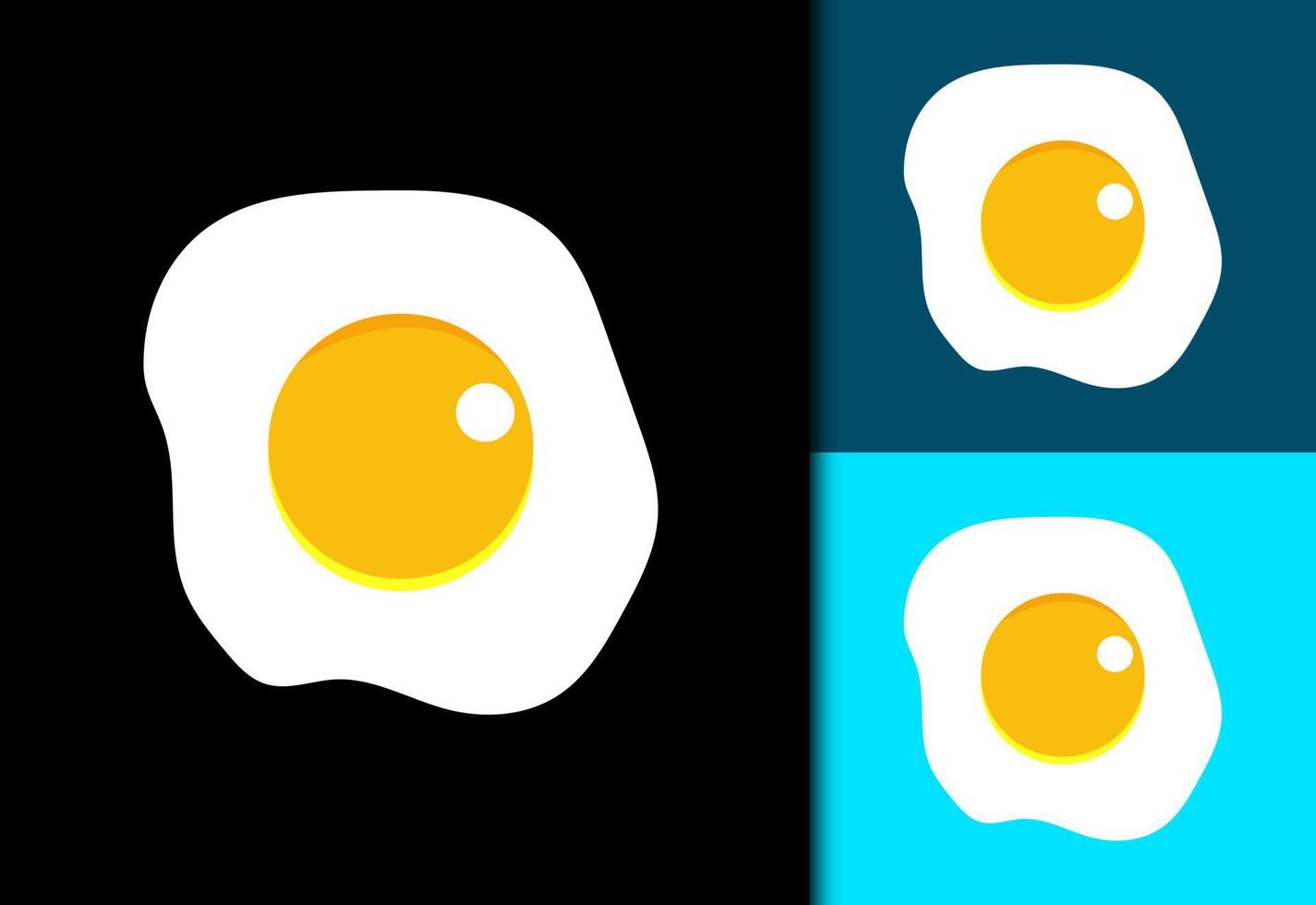 creativo degradado Fresco huevo logo diseño, vector diseño concepto