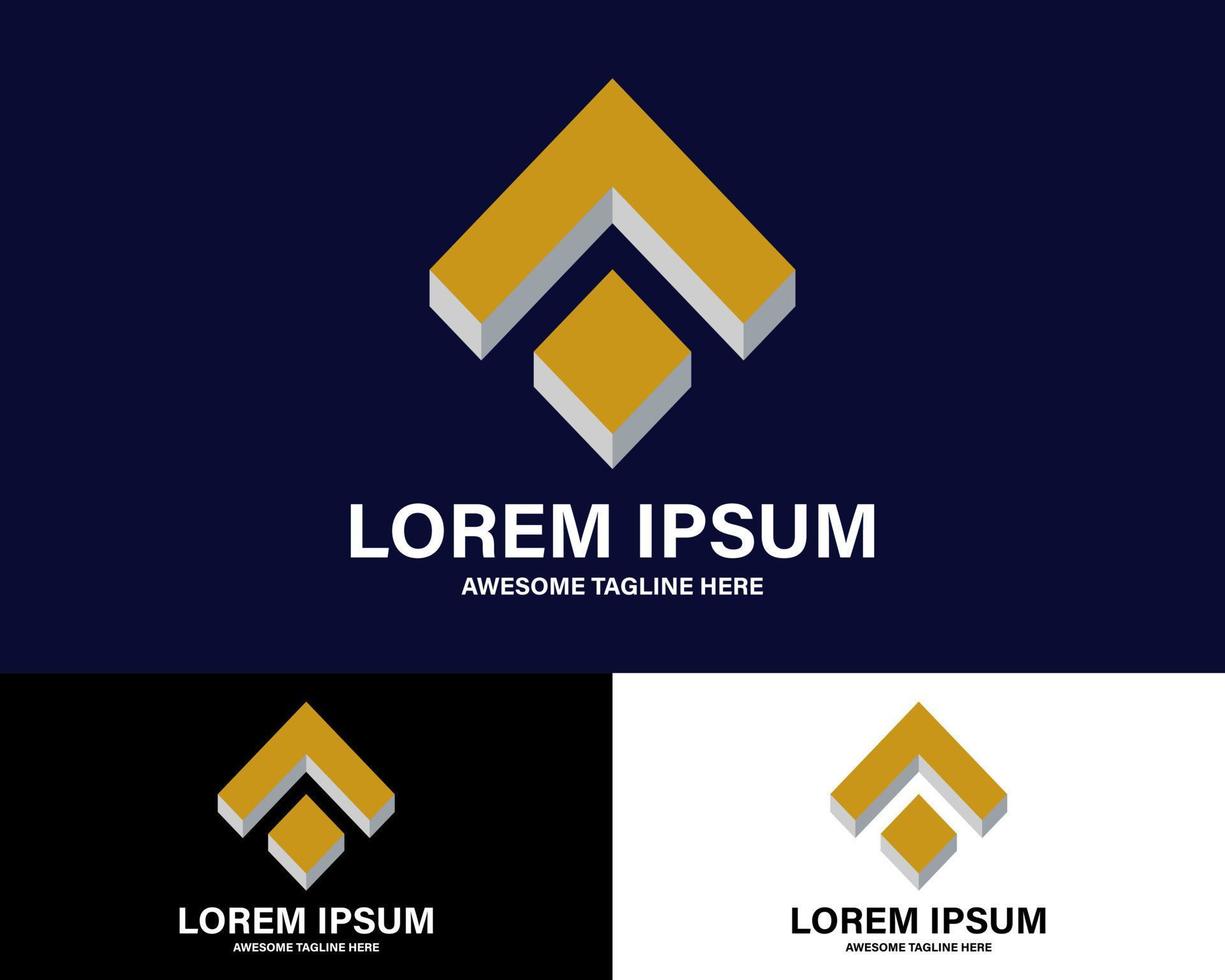Luxury Geometric Logo. Premium Logo. vector