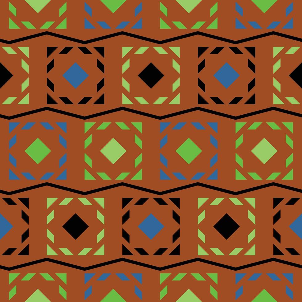Square shape Pattern. Vector seamless vintage style Repeating geometric tiles from striped elements