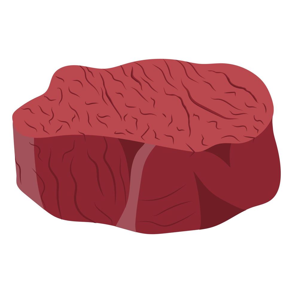 Steak meat. Vector illustration on a white background.