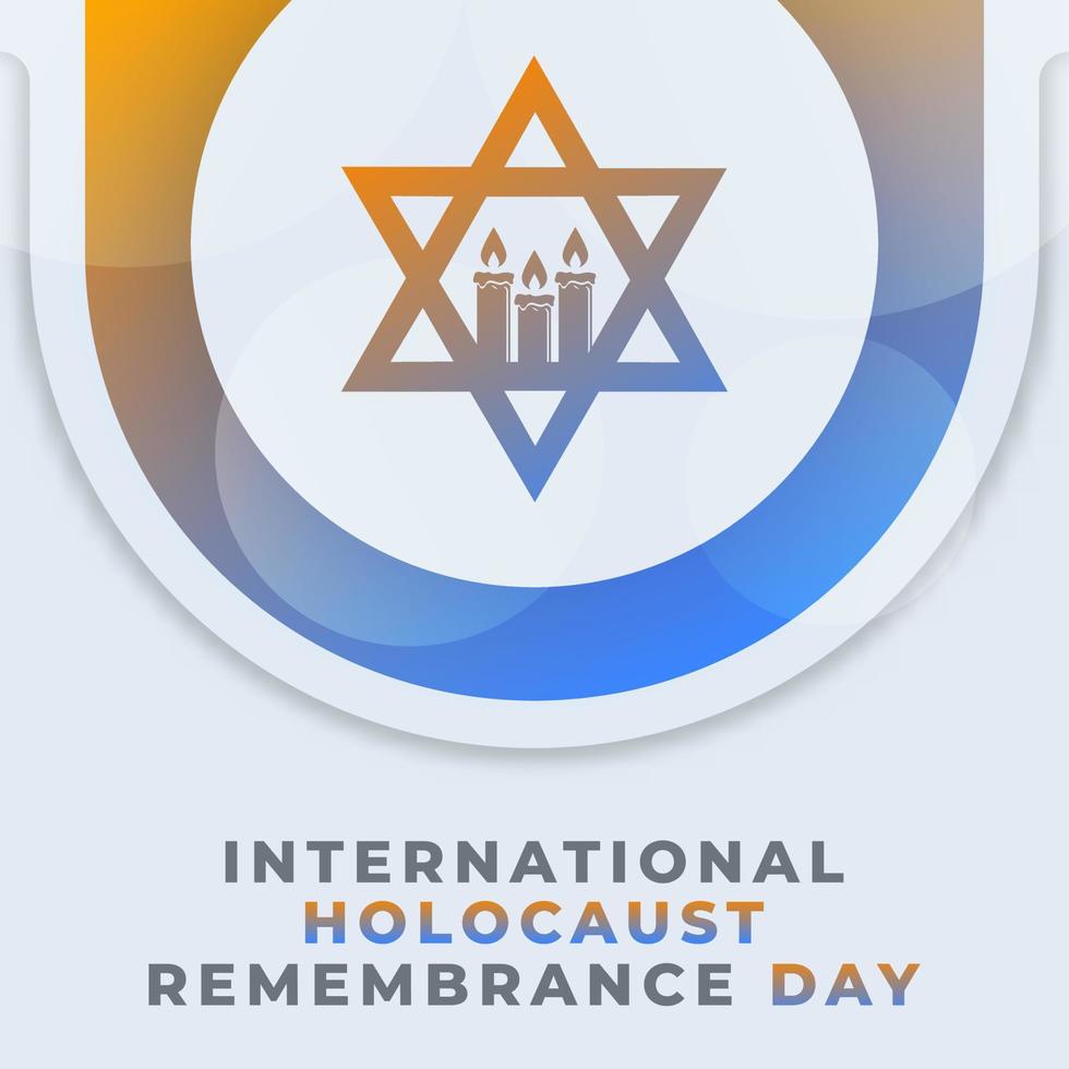 Holocaust Remembrance Day Celebration Vector Design Illustration for Background, Poster, Banner, Advertising, Greeting Card
