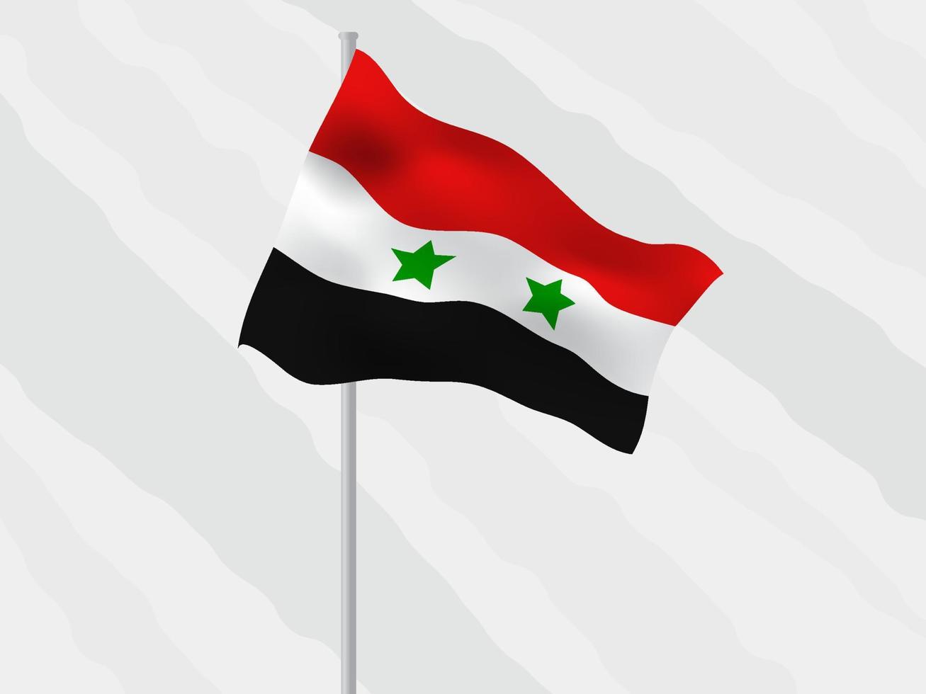 Siria bandera diseño vector, Siria nacional emblema diseño vector