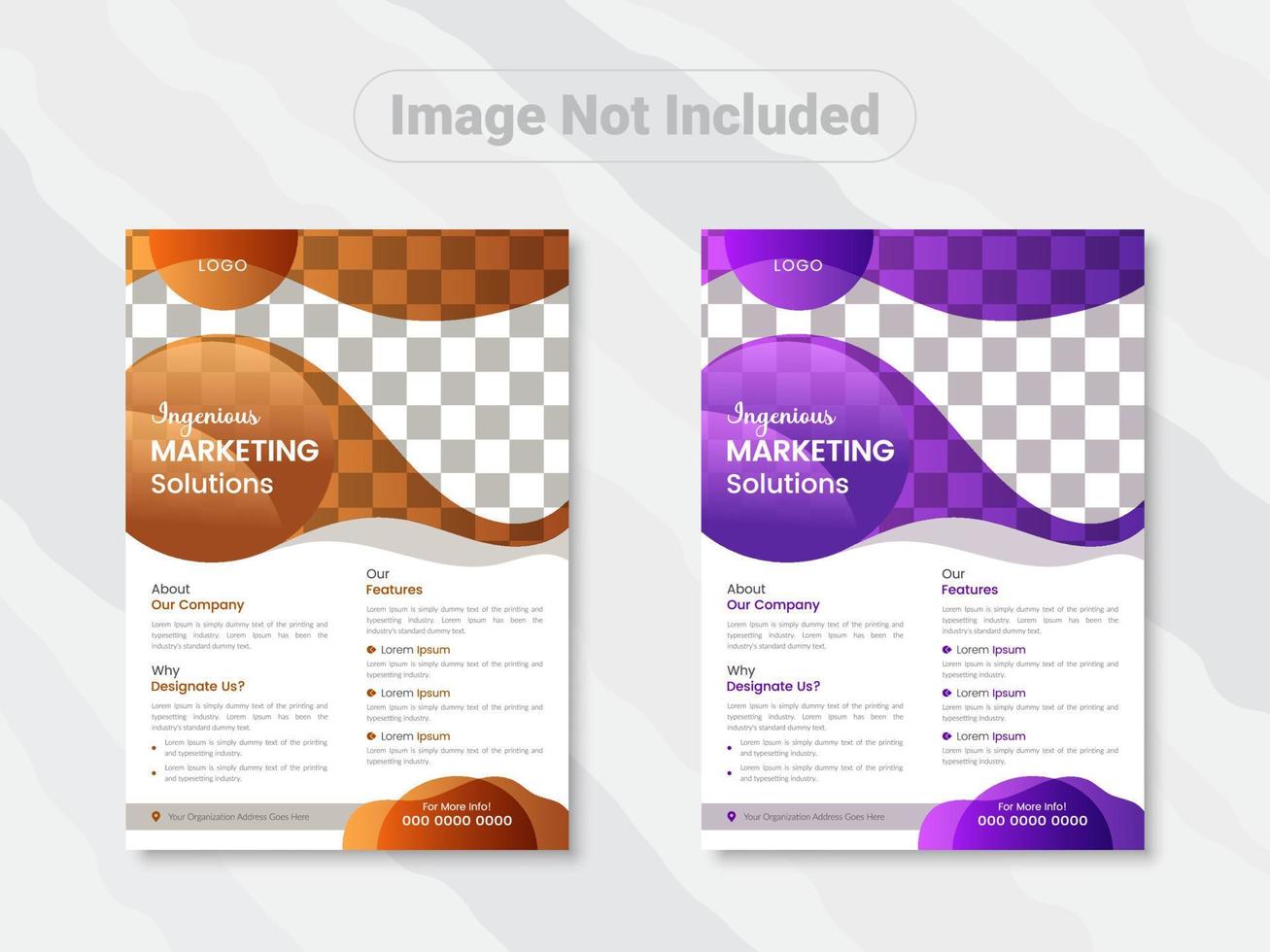 Corporate business flyer design template, business flyer design in a4 size vector