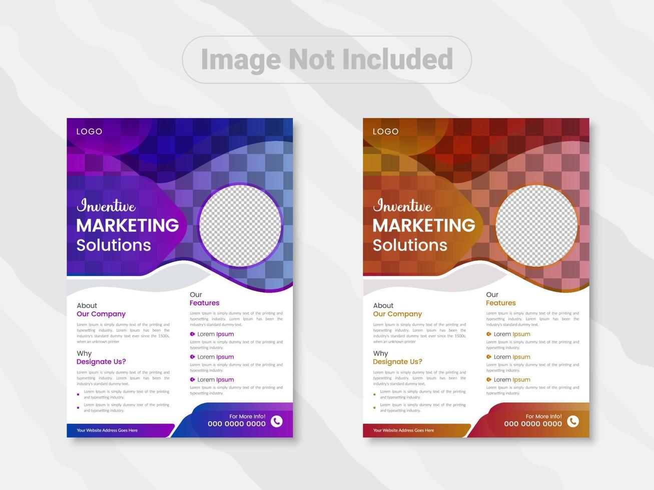 Corporate business flyer design template, business flyer design in a4 size vector