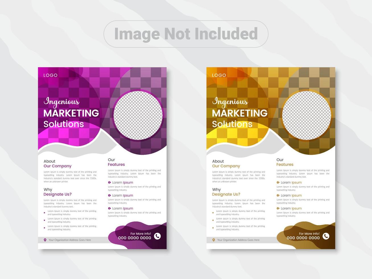 Corporate business flyer design template, business flyer design in a4 size vector