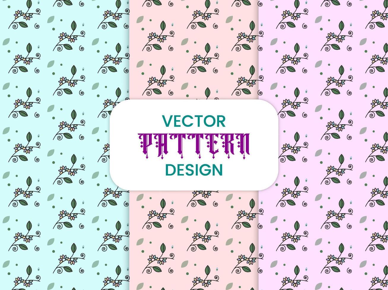 modelo diseño vector, vistoso floral modelo diseño vector