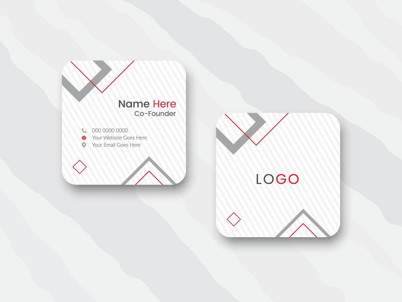 Rounded square business card design digital business card design Rounded square business card design digital business card design