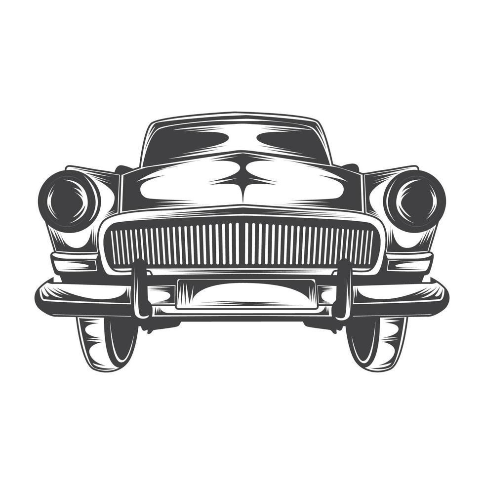 retro clásico coche vector valores ilustración