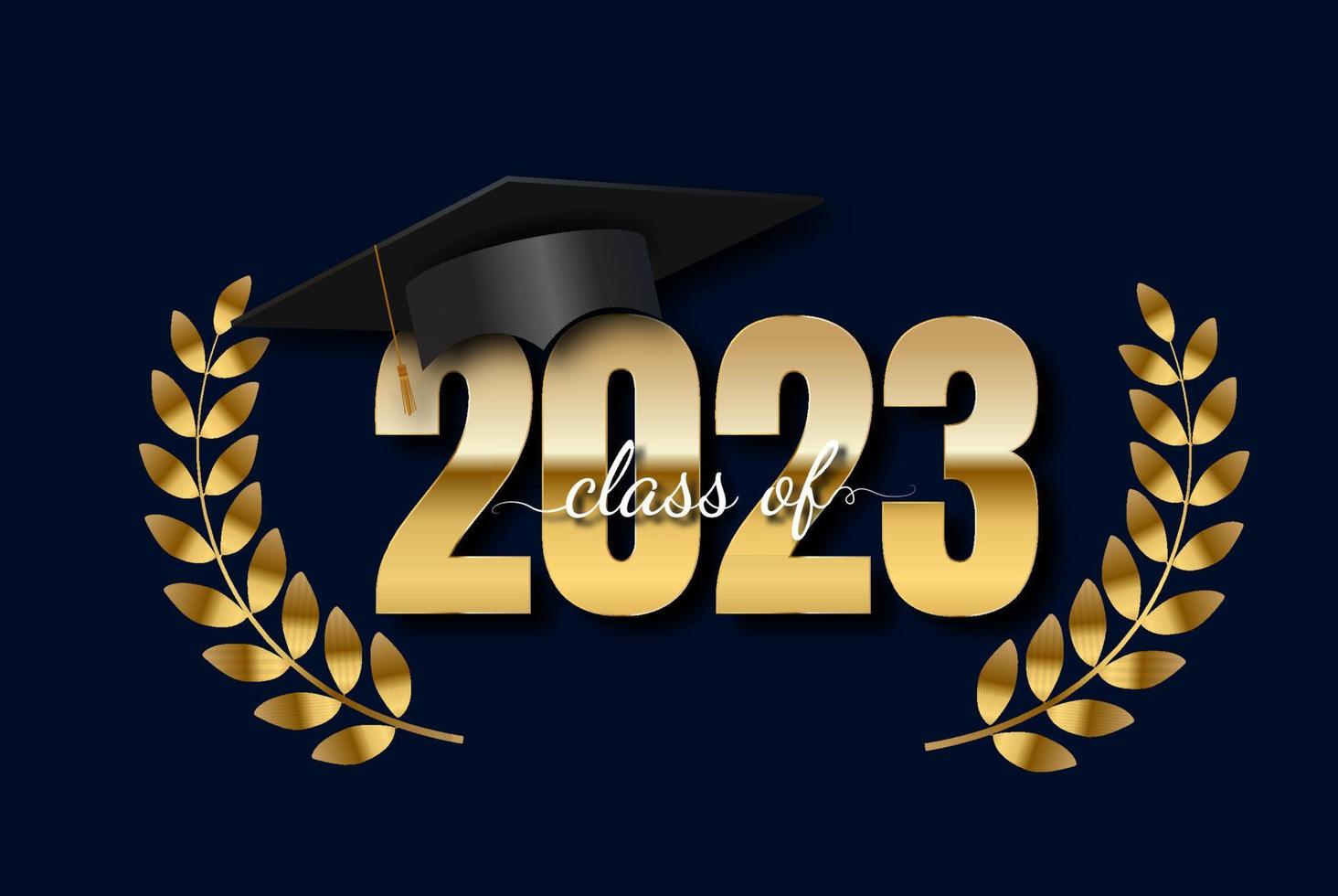 Happy Class of 2023 Greeting Vector Illustration EPS10