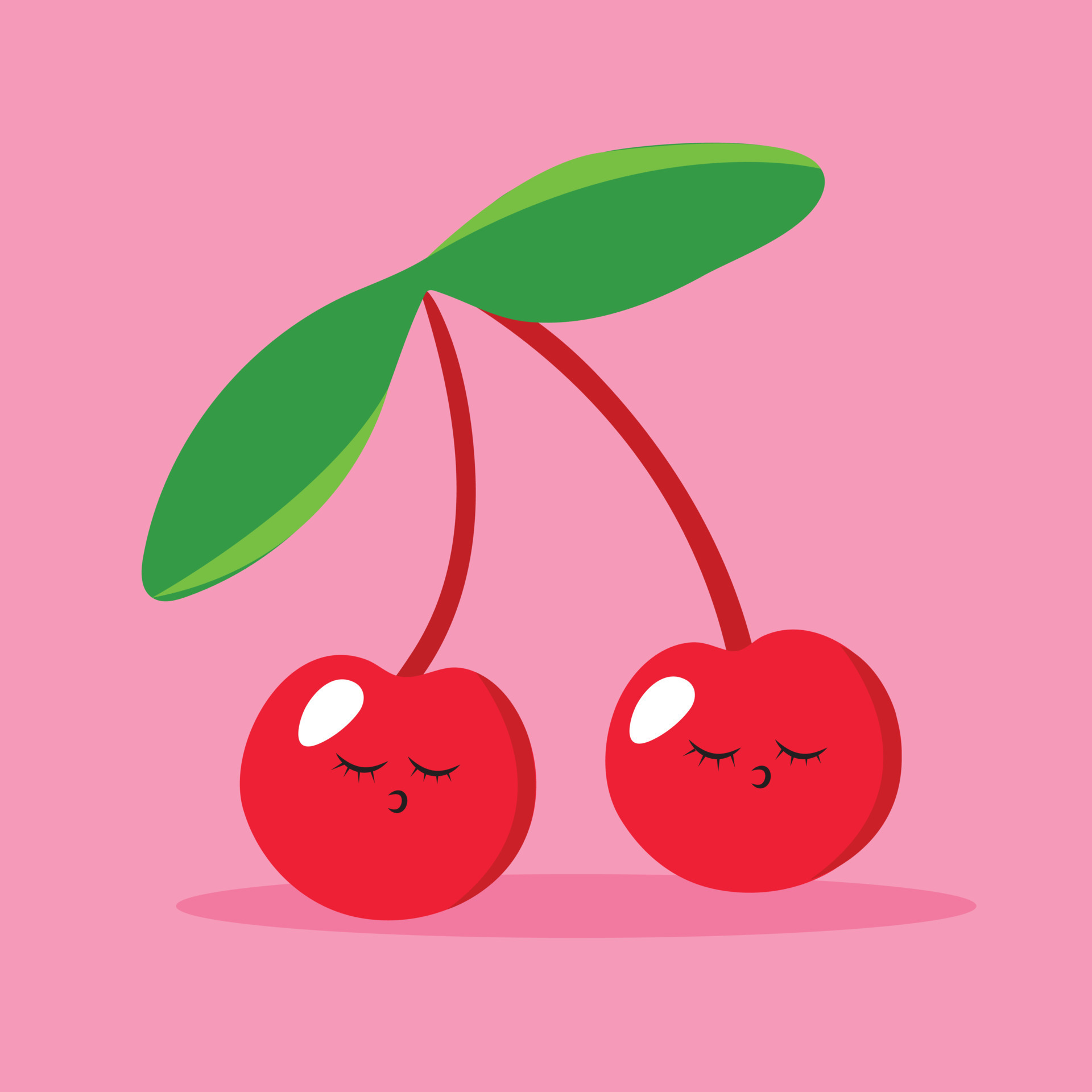 Funny fruit characters. Cheerful food emoji. Cartoon vector