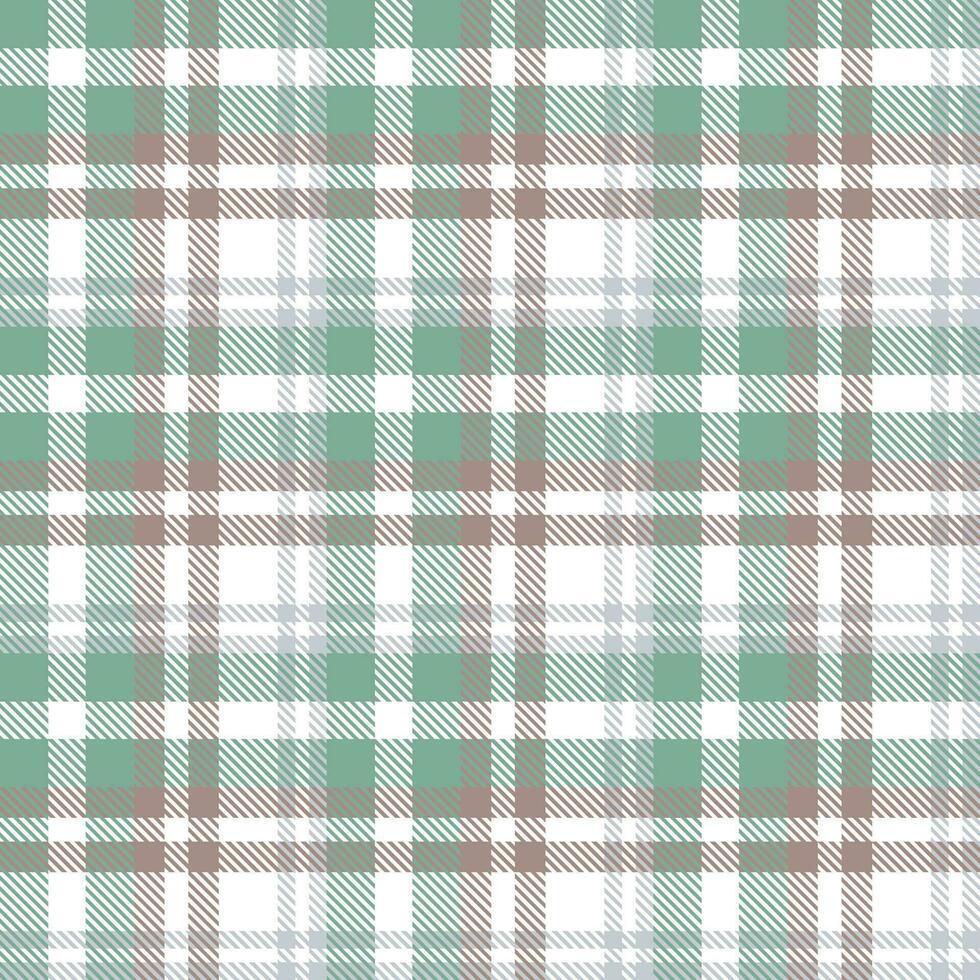 Plaid Pattern Seamless Textile Is Woven in a Simple Twill, Two Over Two Under the Warp, Advancing One Thread at Each Pass. vector