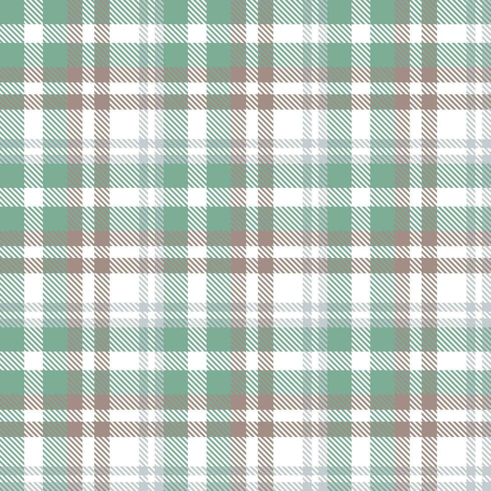 Plaid Pattern Seamless Textile Is Woven in a Simple Twill, Two Over Two Under the Warp, Advancing One Thread at Each Pass. vector