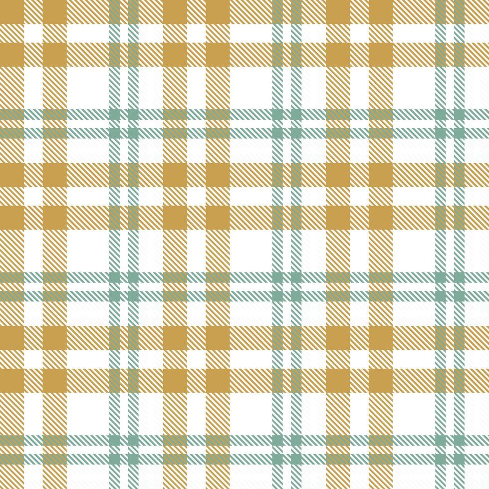 Plaid Pattern Design Texture Is Woven in a Simple Twill, Two Over Two Under the Warp, Advancing One Thread at Each Pass. vector