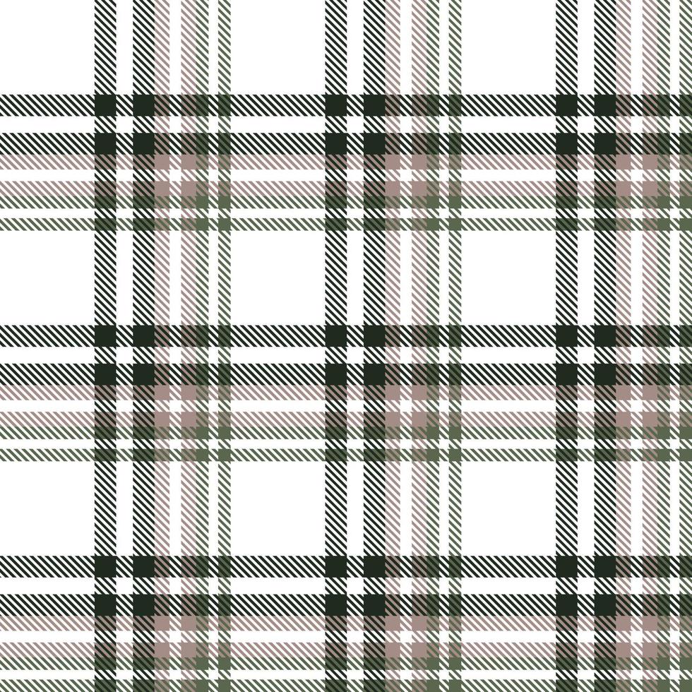 Tartan Plaid Pattern Design Textile Is Woven in a Simple Twill, Two Over Two Under the Warp, Advancing One Thread at Each Pass. vector
