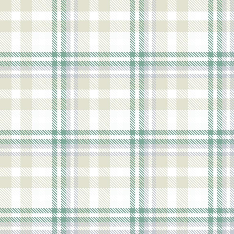 Tartan Plaid Pattern Seamless Texture Is Woven in a Simple Twill, Two Over Two Under the Warp, Advancing One Thread at Each Pass. vector