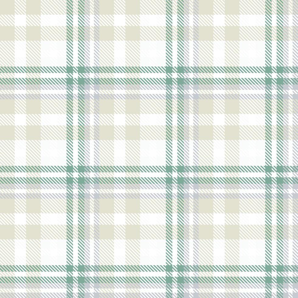 Tartan Plaid Pattern Seamless Texture Is Woven in a Simple Twill, Two Over Two Under the Warp, Advancing One Thread at Each Pass. vector