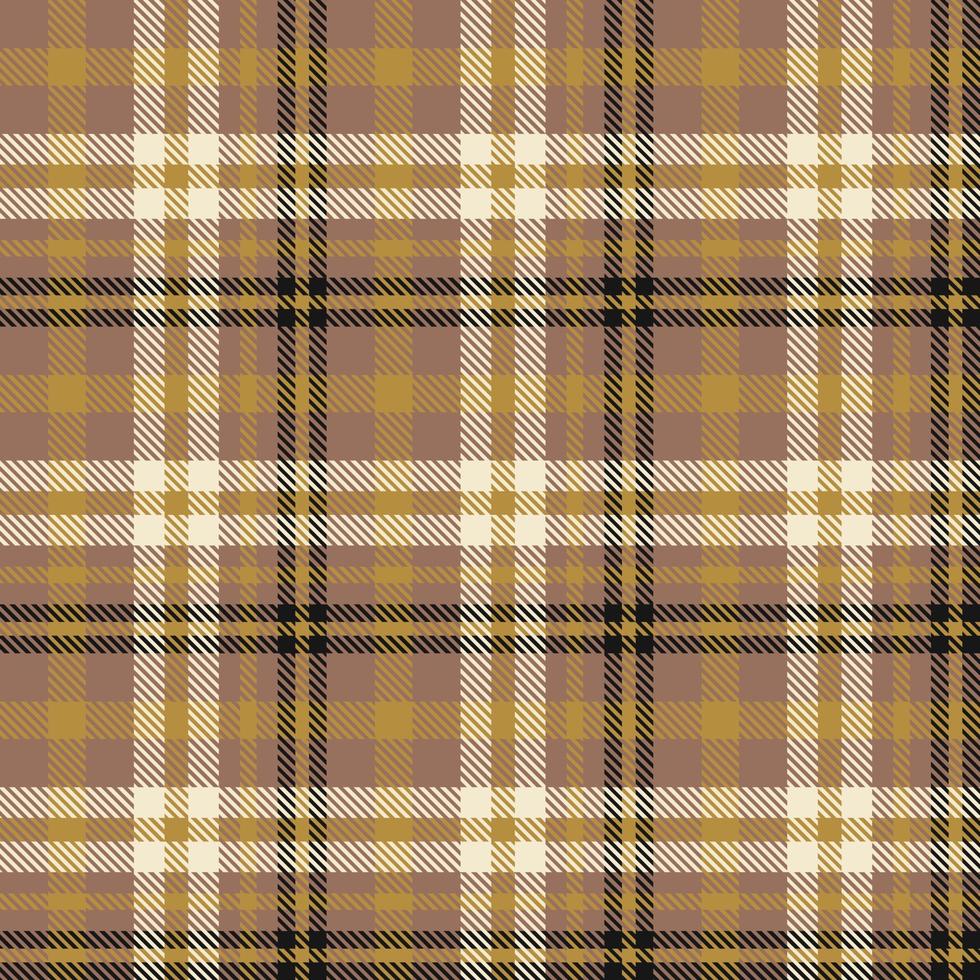 Plaid Pattern Seamless Texture Is Made With Alternating Bands of Coloured  Pre Dyed  Threads Woven as Both Warp and Weft at Right Angles to Each Other. vector