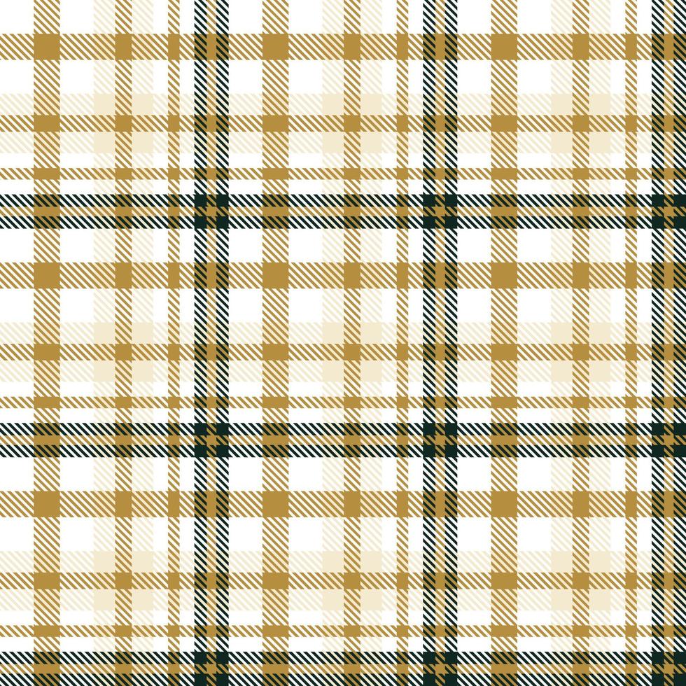 Plaid Pattern Seamless Texture Is Woven in a Simple Twill, Two Over Two Under the Warp, Advancing One Thread at Each Pass. vector
